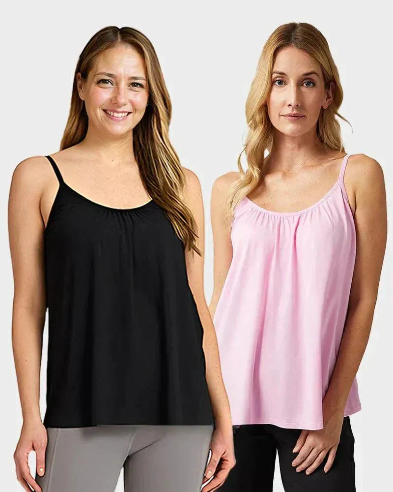 🎁Hot Sale 50% OFF🌺Loose-fitting Tank Top With Built-in Bra