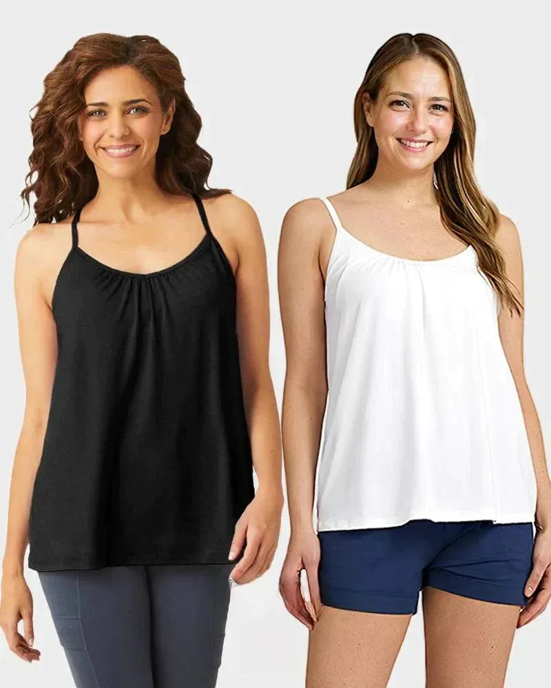 🎁Hot Sale 50% OFF🌺Loose-fitting Tank Top With Built-in Bra