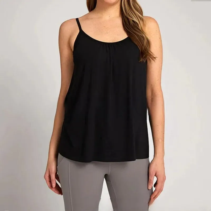 🎁Hot Sale 50% OFF🌺Loose-fitting Tank Top With Built-in Bra