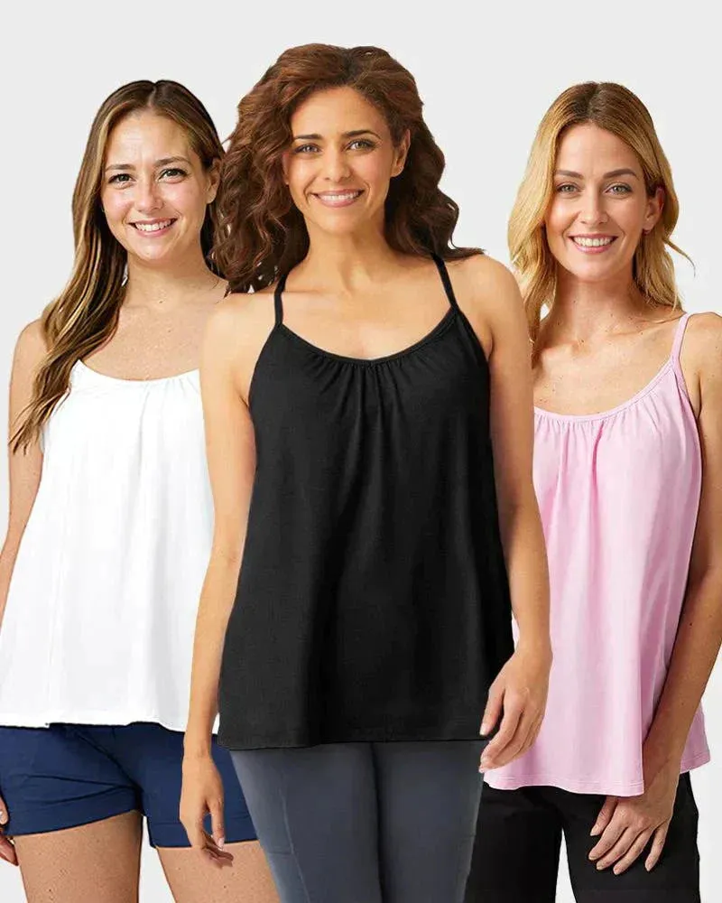 🎁Hot Sale 50% OFF🌺Loose-fitting Tank Top With Built-in Bra