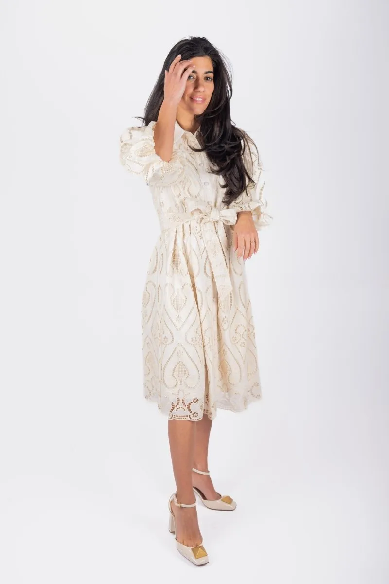IRENE DRESS (IVORY)