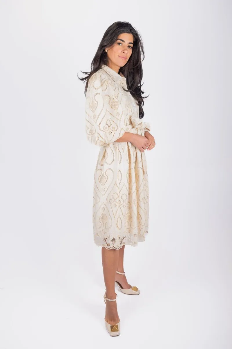 IRENE DRESS (IVORY)