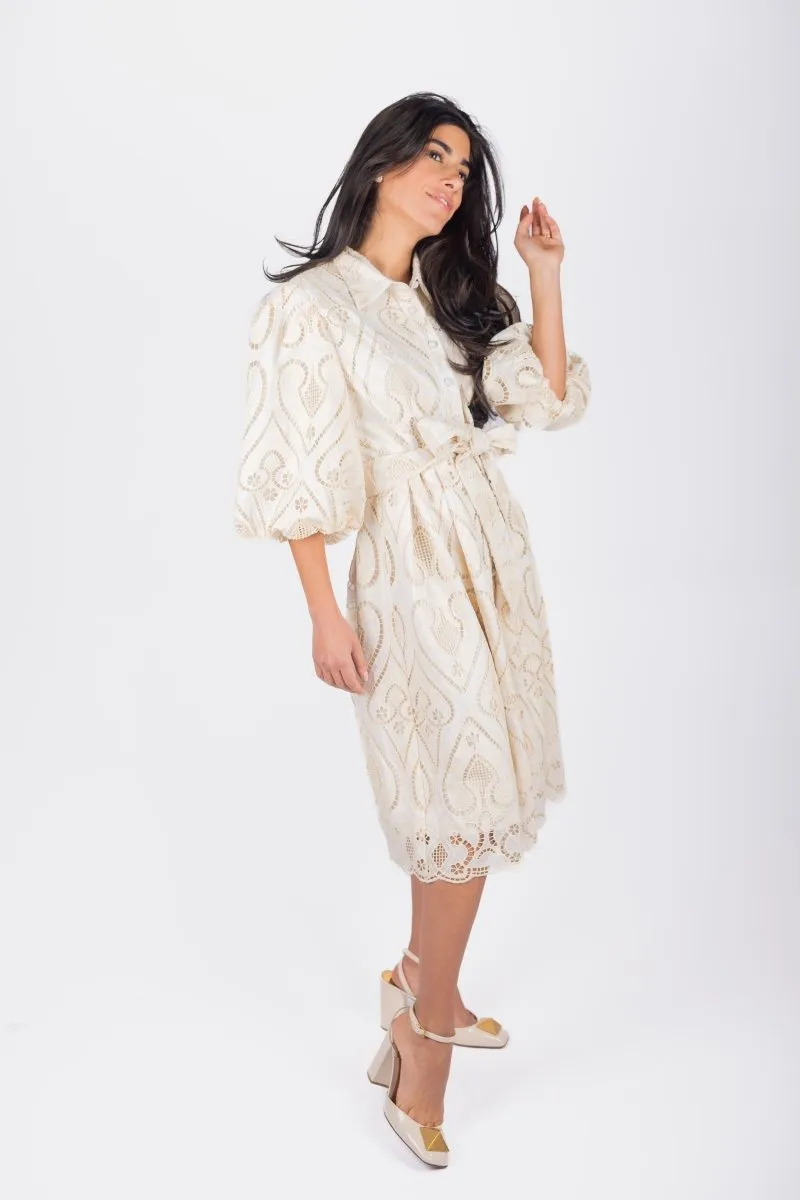 IRENE DRESS (IVORY)