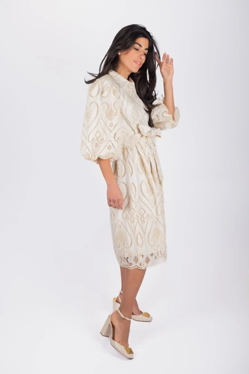 IRENE DRESS (IVORY)