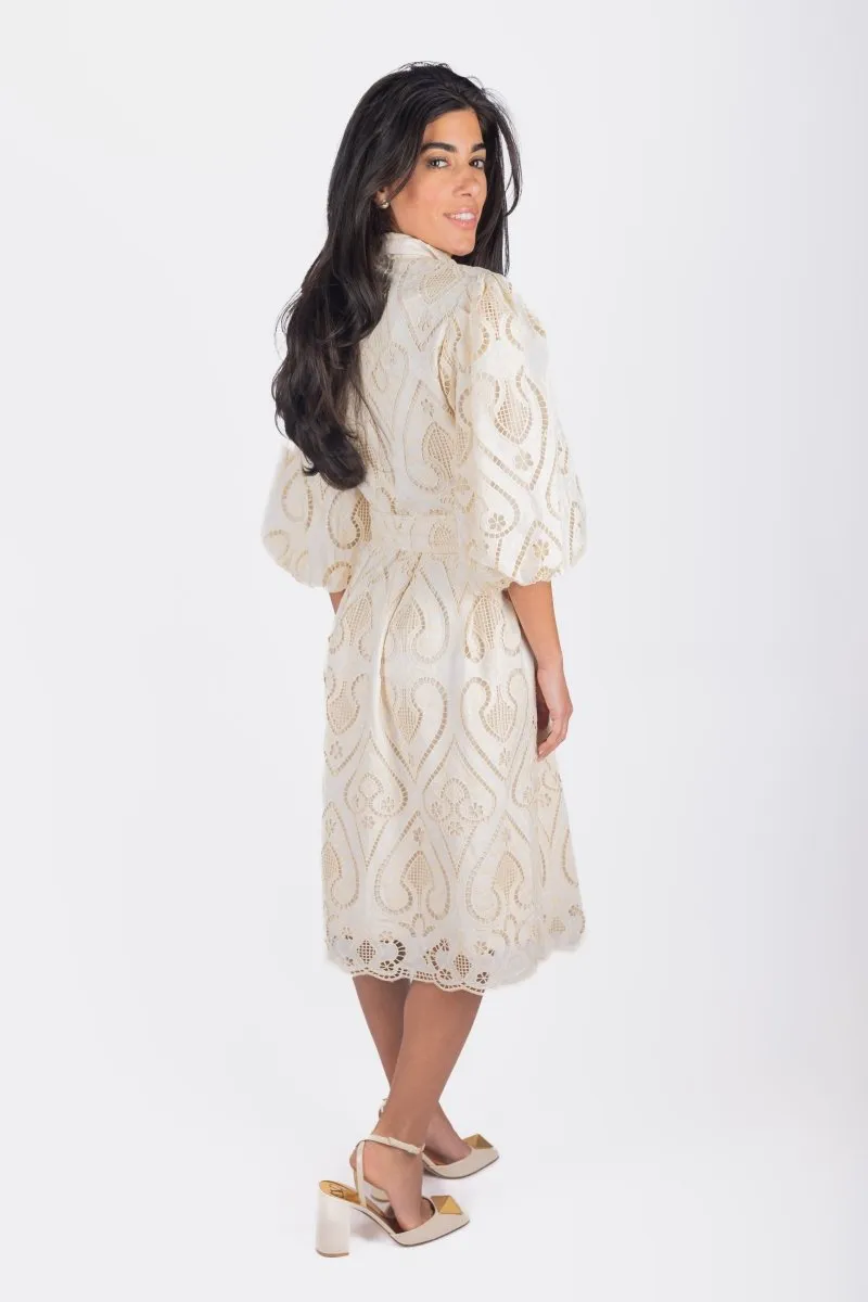 IRENE DRESS (IVORY)
