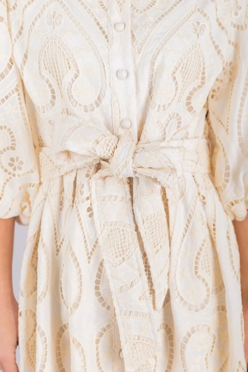 IRENE DRESS (IVORY)
