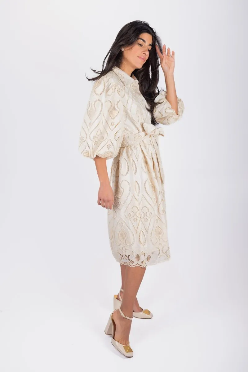 IRENE DRESS (IVORY)