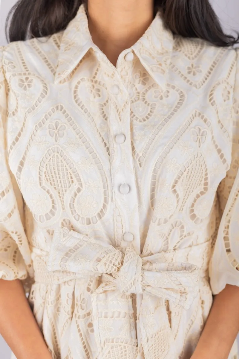 IRENE DRESS (IVORY)