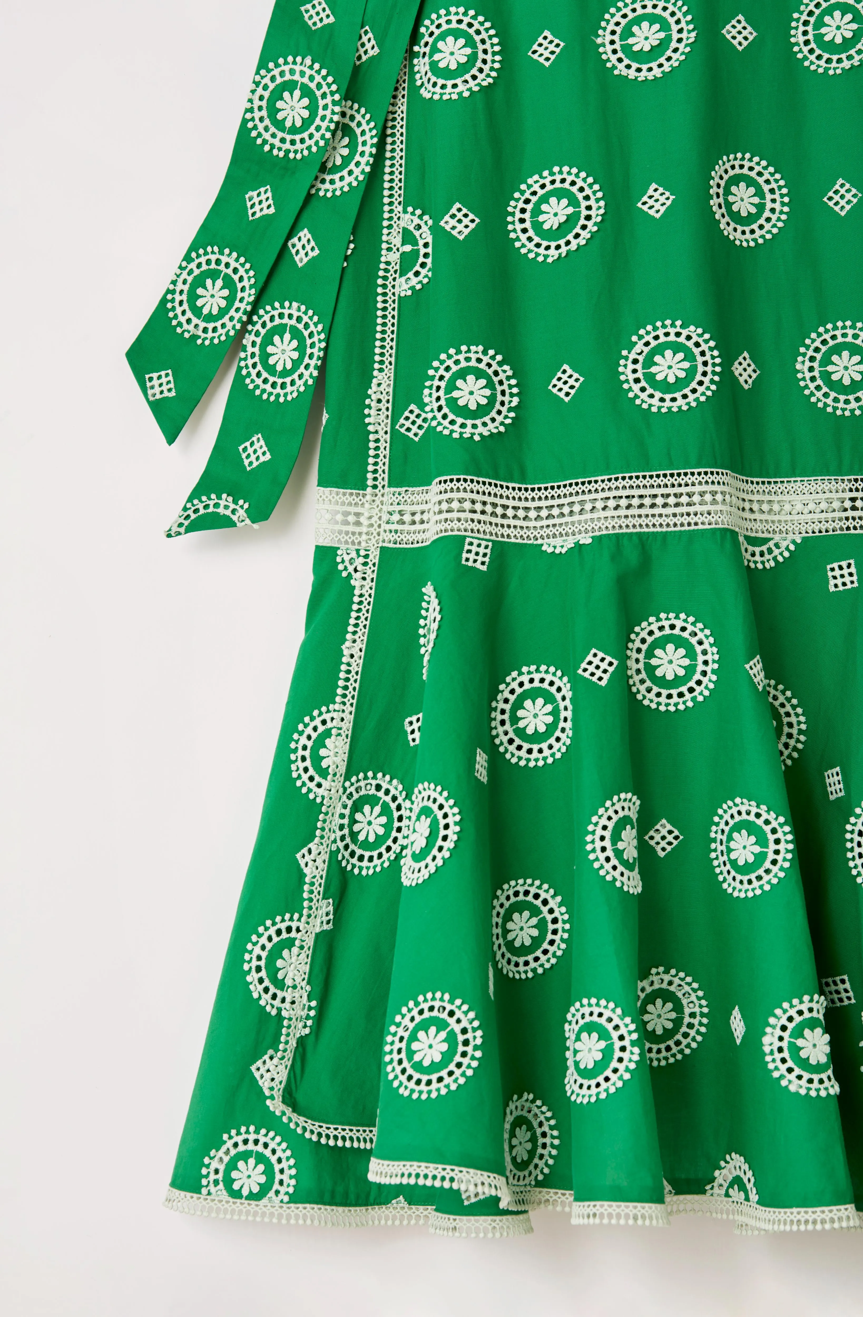 MARLO WRAP SKIRT-JADE GREEN