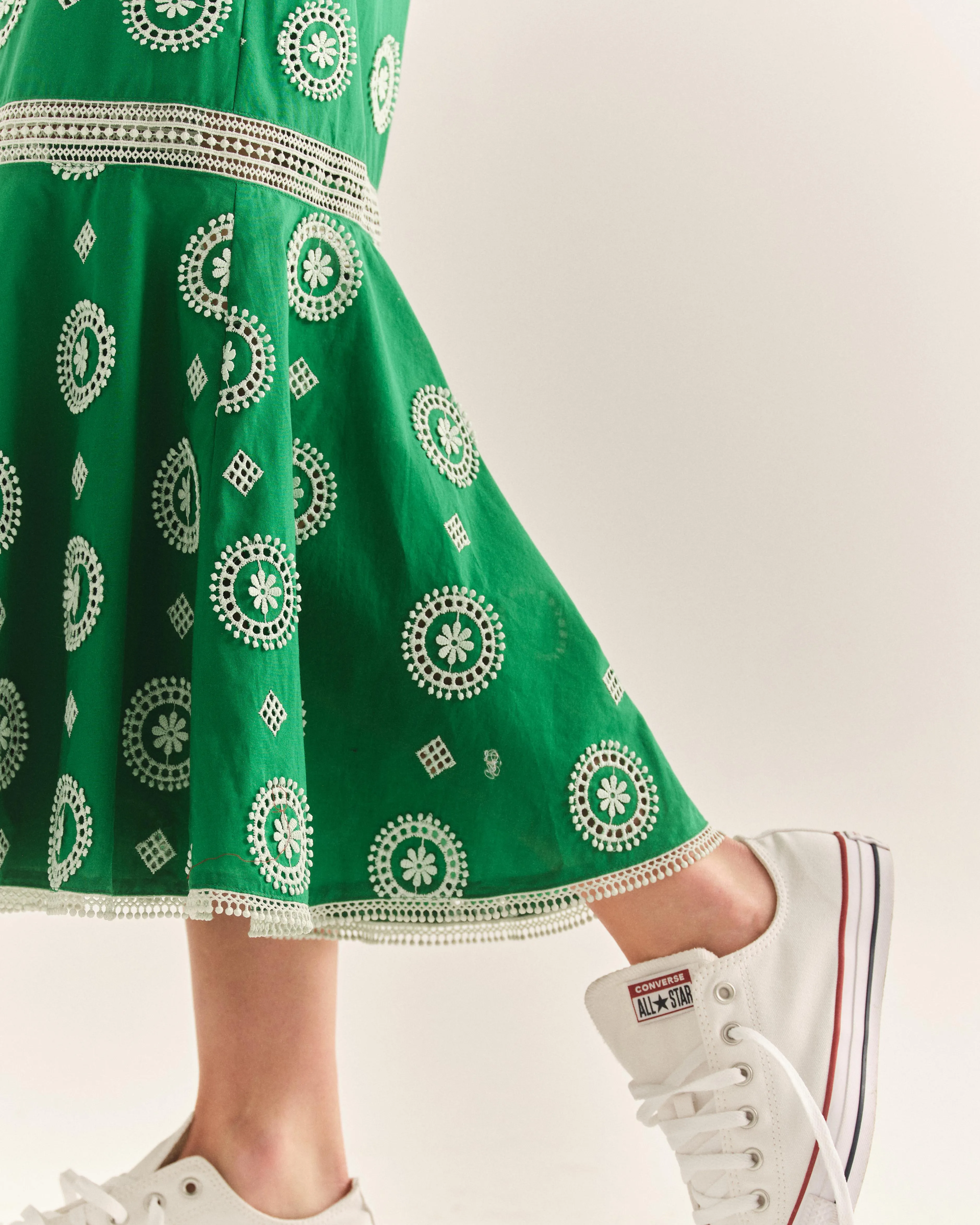 MARLO WRAP SKIRT-JADE GREEN