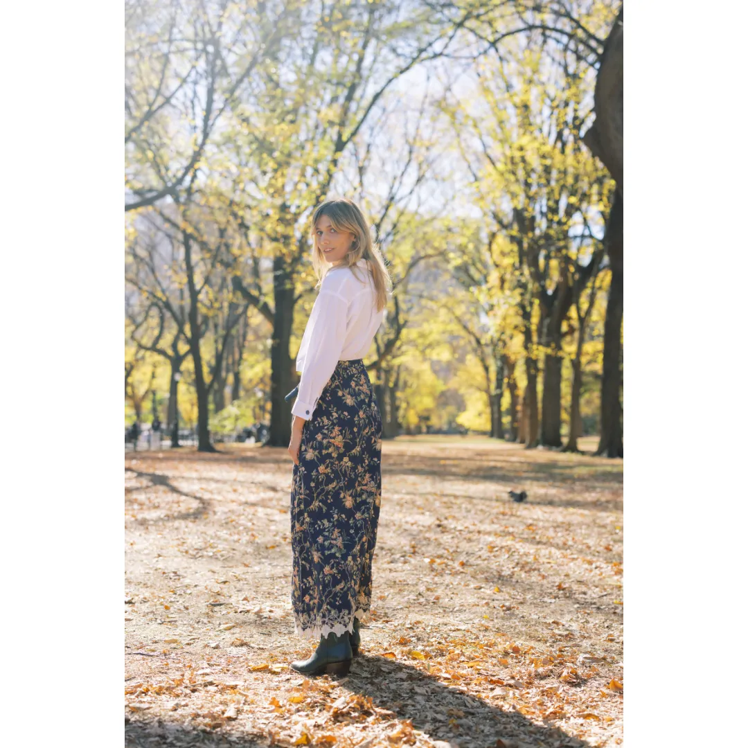 MASON'S DAUGHTER Samantha Skirt, Heirloom Bouquet Viscose Twill