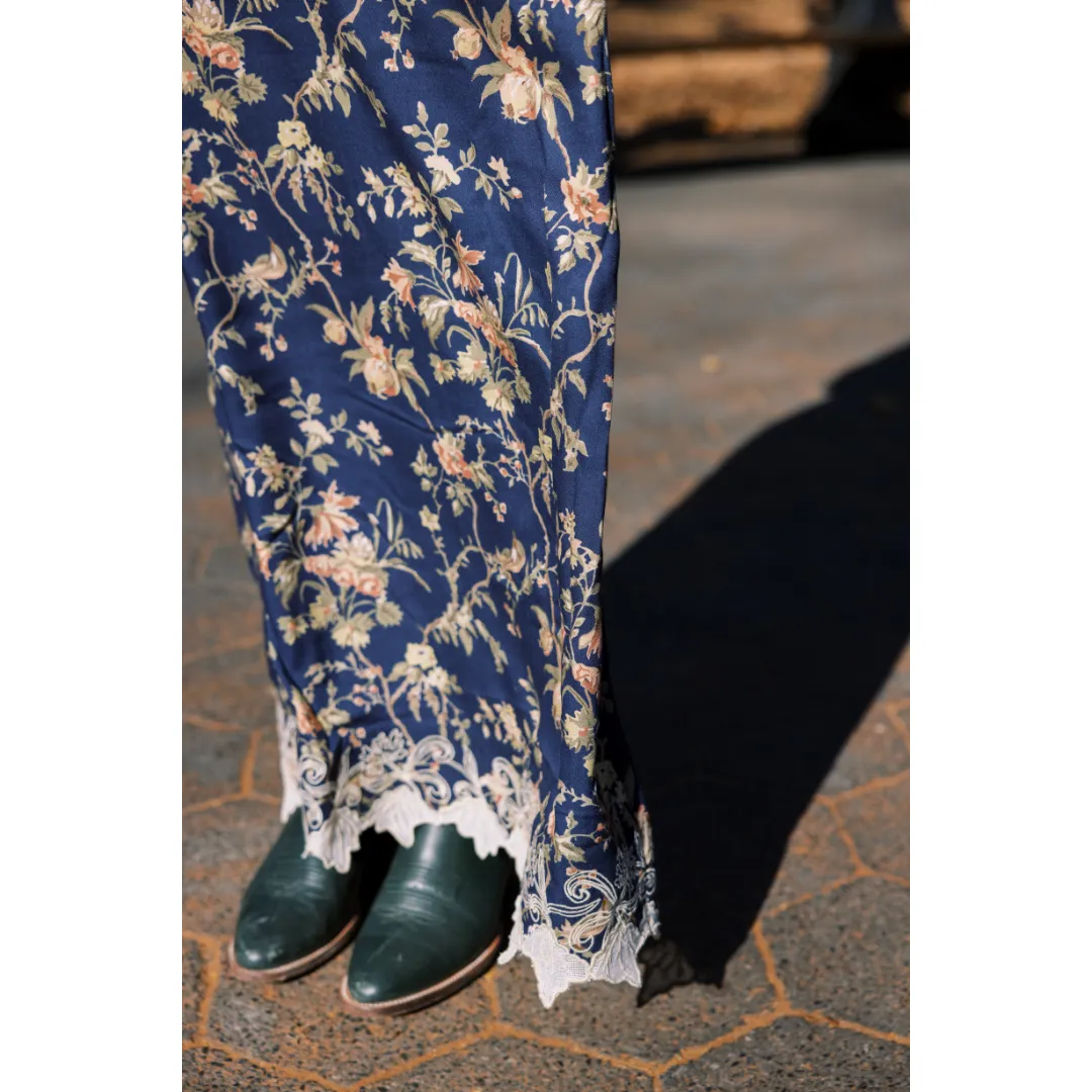 MASON'S DAUGHTER Samantha Skirt, Heirloom Bouquet Viscose Twill
