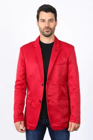 Men's Double Button Red Blazer from Platini Fashion