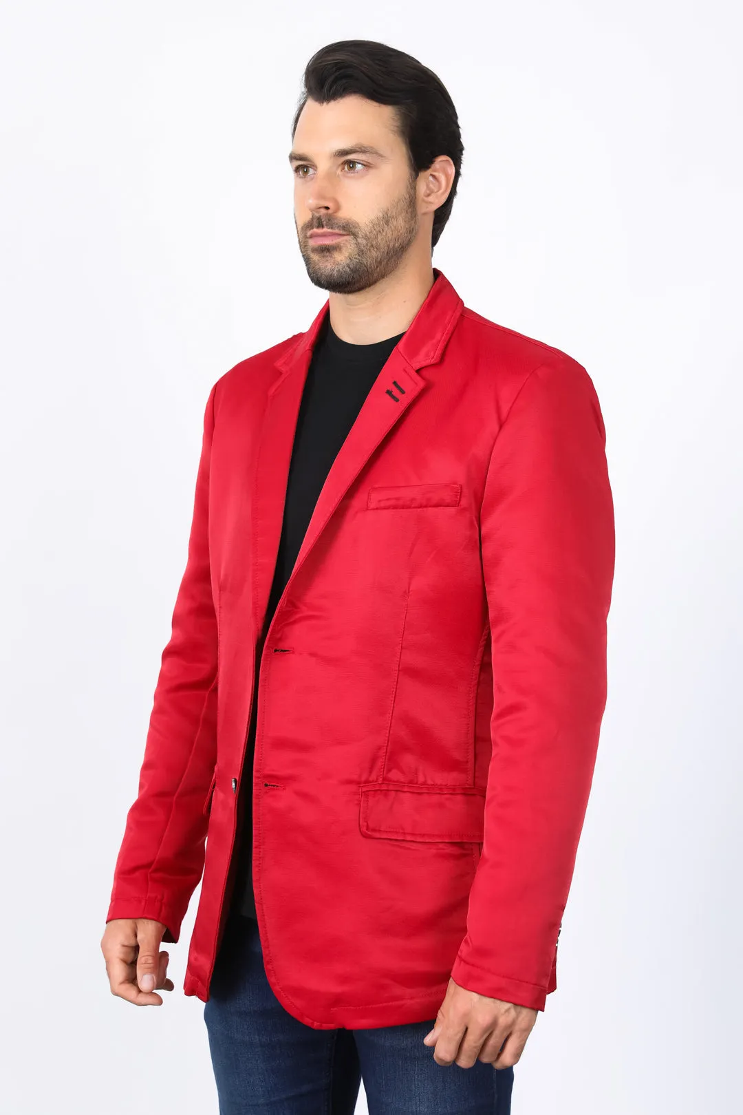 Men's Double Button Red Blazer from Platini Fashion
