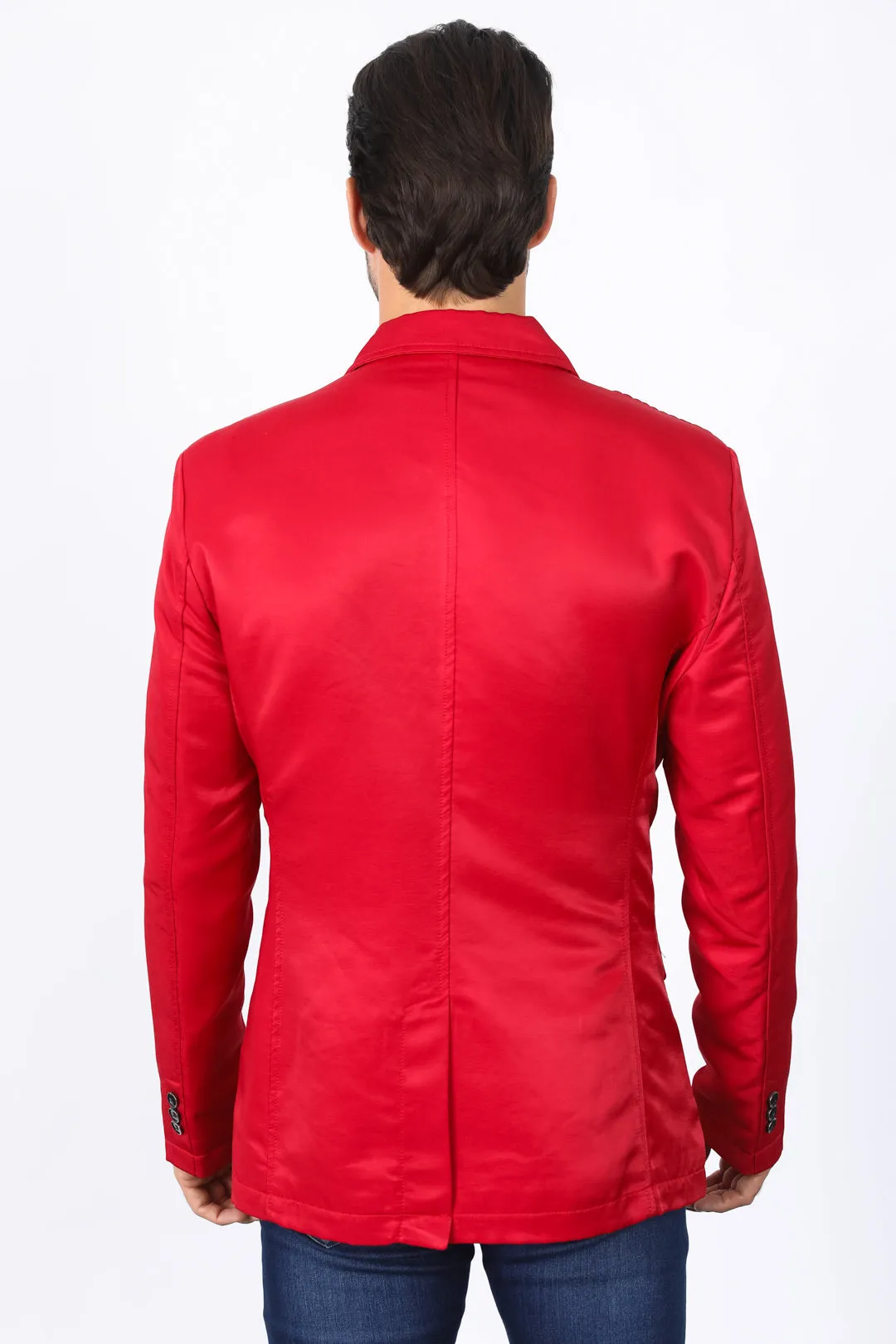 Men's Double Button Red Blazer from Platini Fashion