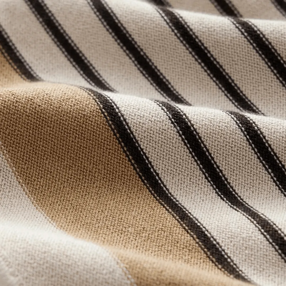 Men's Striped Relaxed Fit Polo Shirt