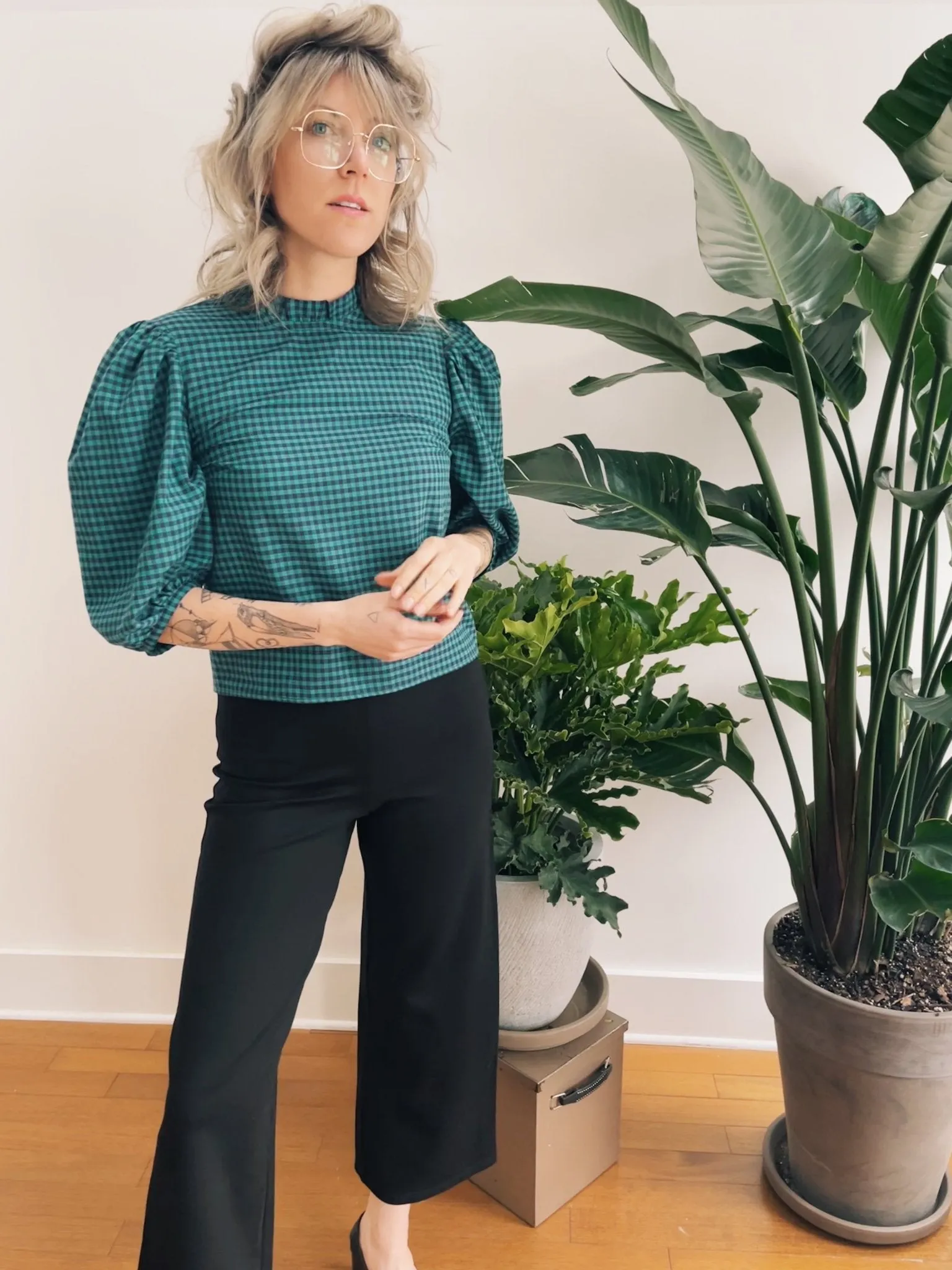 Mercedes Morin Flare Pants - Cropped or Long (Black)
