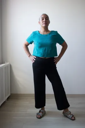 Mercedes Morin Flare Pants - Cropped or Long (Black)