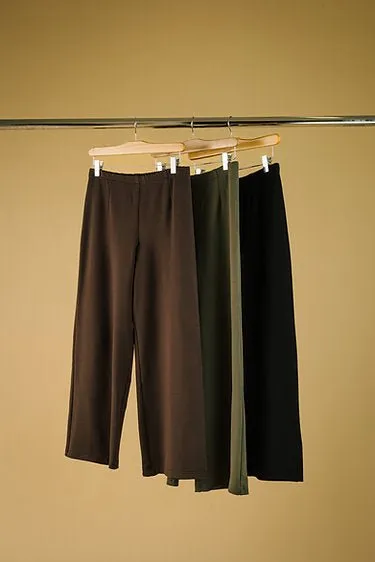 Mercedes Morin Flare Pants - Cropped or Long (Black)