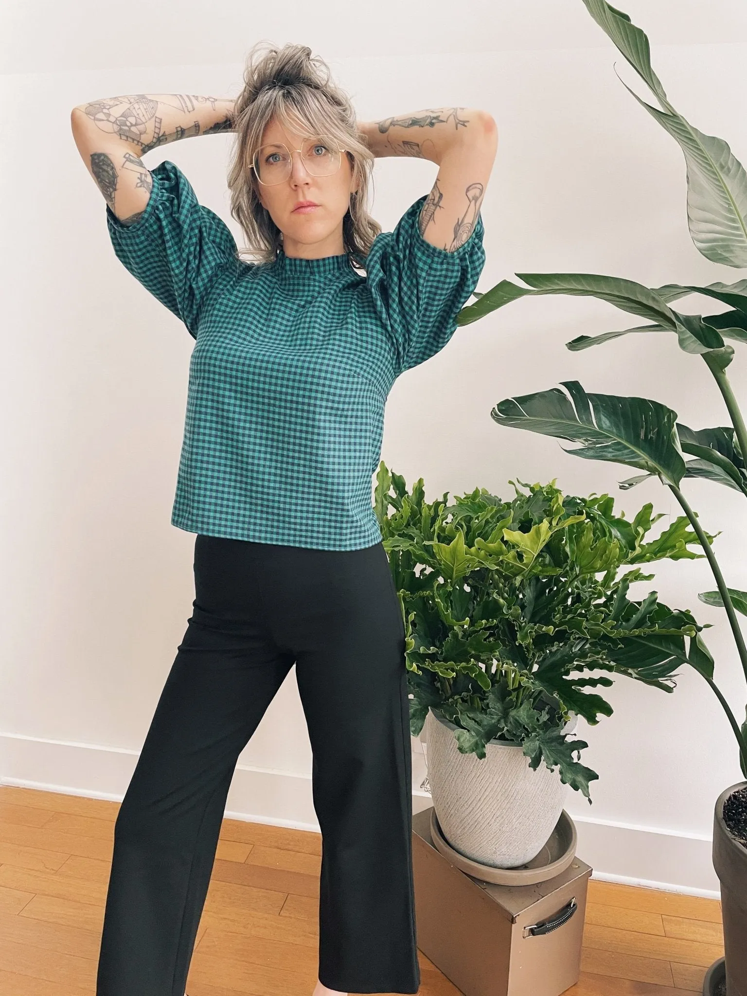 Mercedes Morin Flare Pants - Cropped or Long (Black)