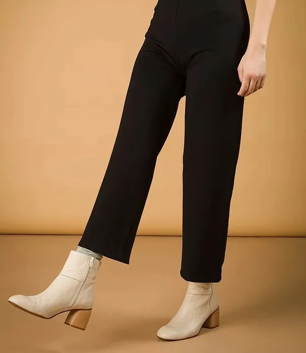 Mercedes Morin Flare Pants - Cropped or Long (Black)