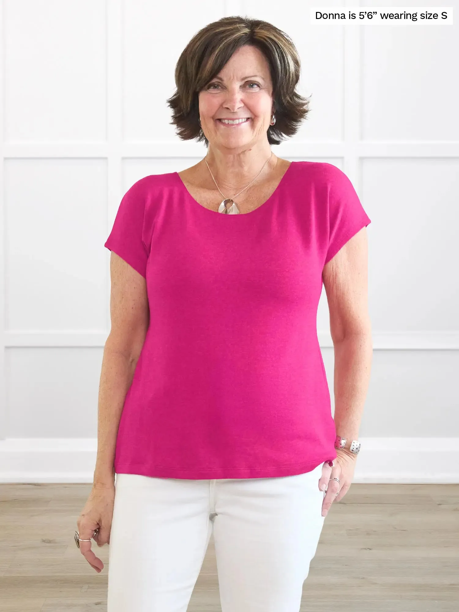 Mimi reversible neckline dolman top