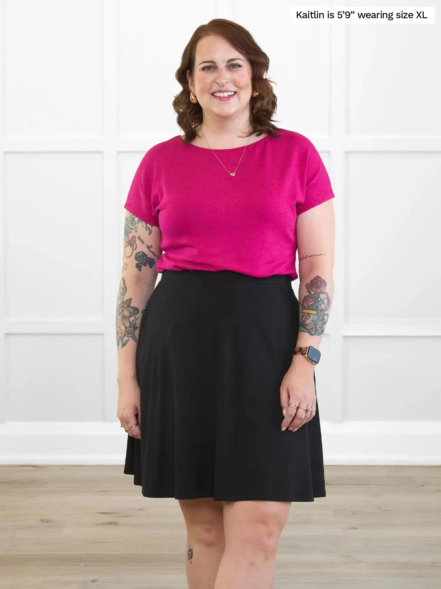 Mimi reversible neckline dolman top