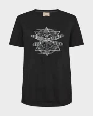 MOS MOSH | GULL O-SS DECO TEE - BLACK 165360