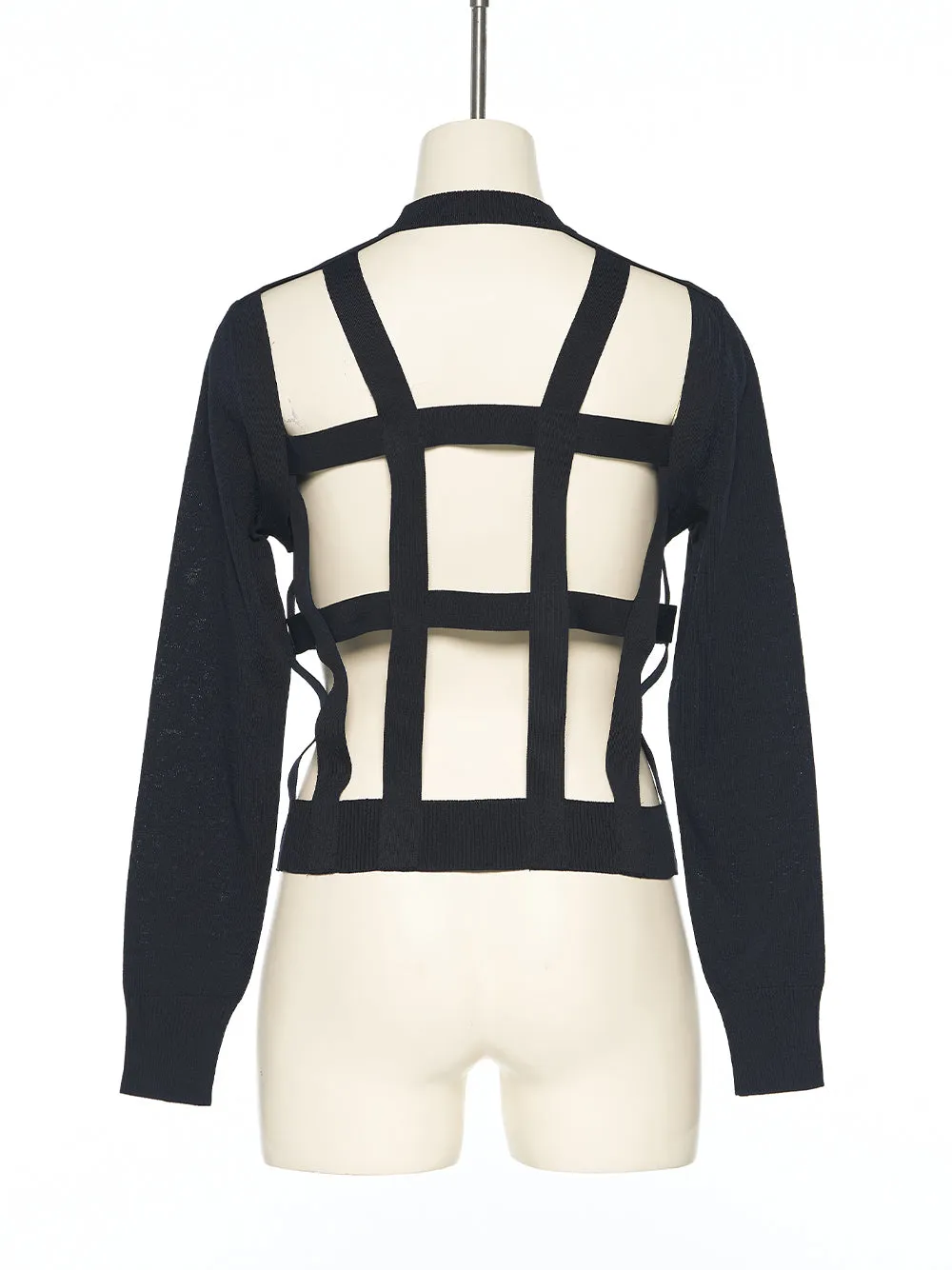 Net Cardigan Dark (Navy)