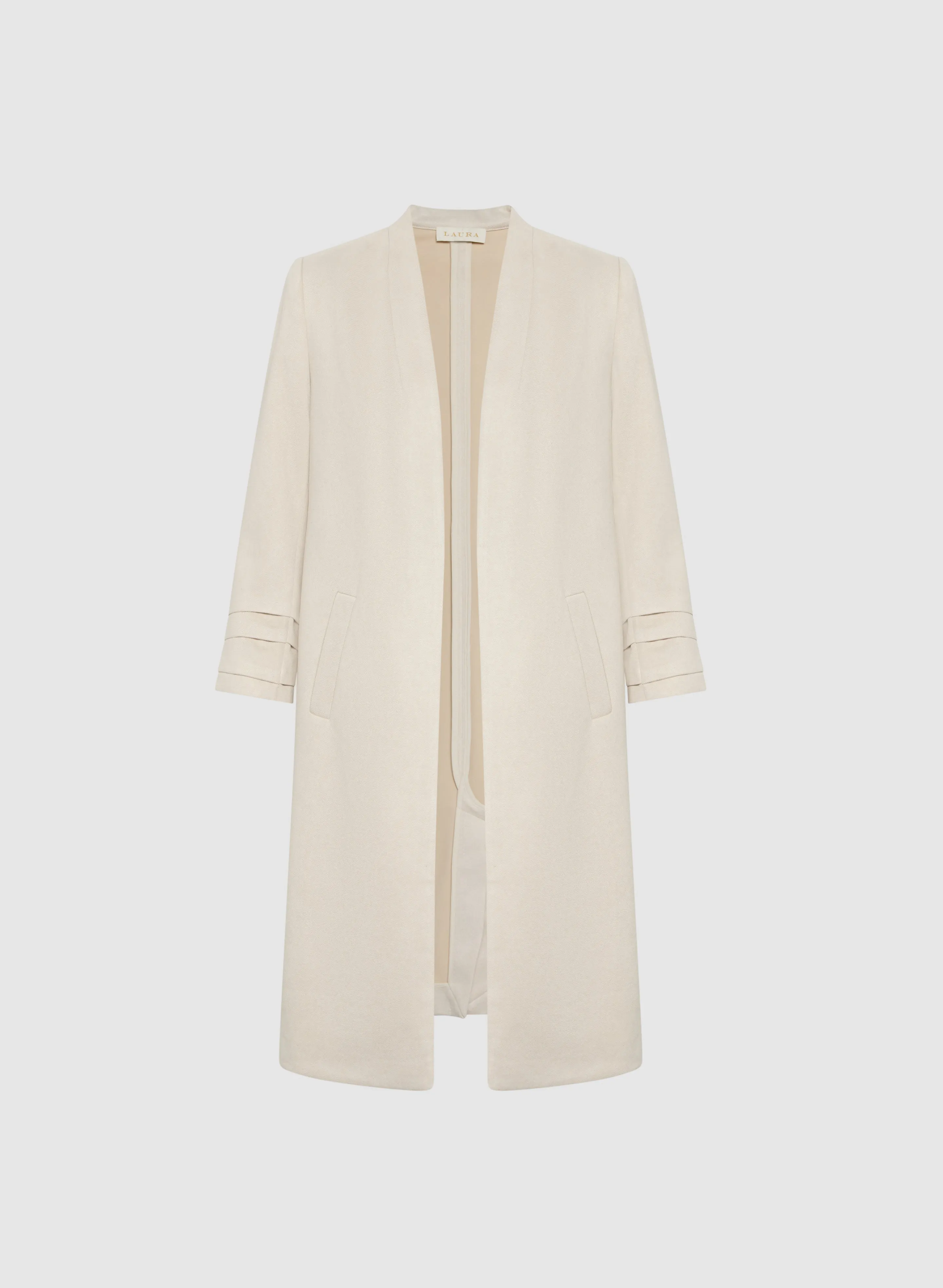 Open Collarless Jacket