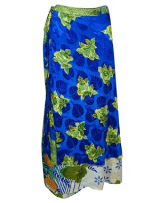 Orchid Blue Reversible Ankle Length Wrap Skirts SML