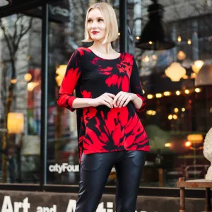 Parachute Hem Tunic - Hibiscus Petal - Final Sale!
