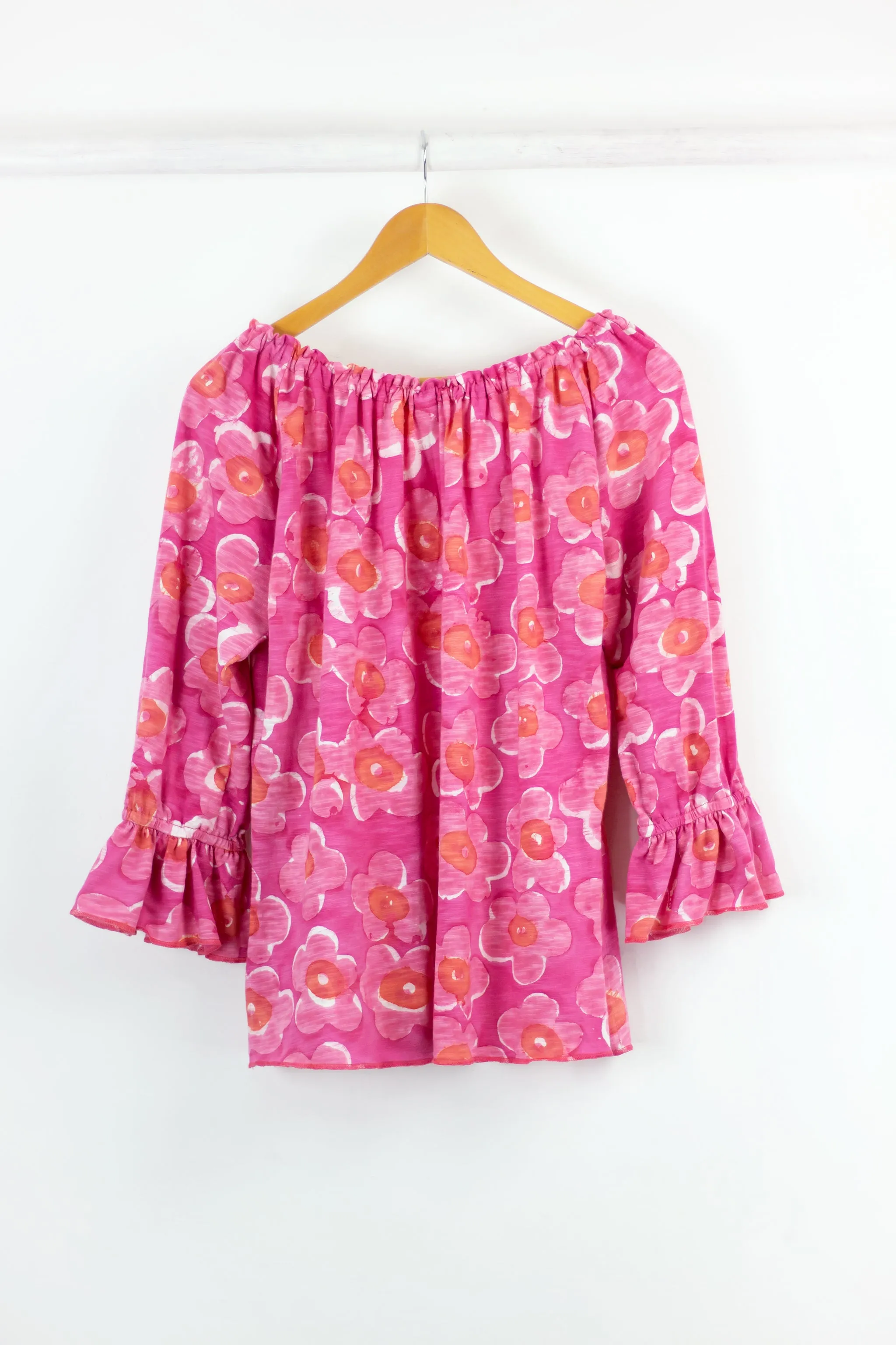 Peasant Blouse J139 - Lantana Pink