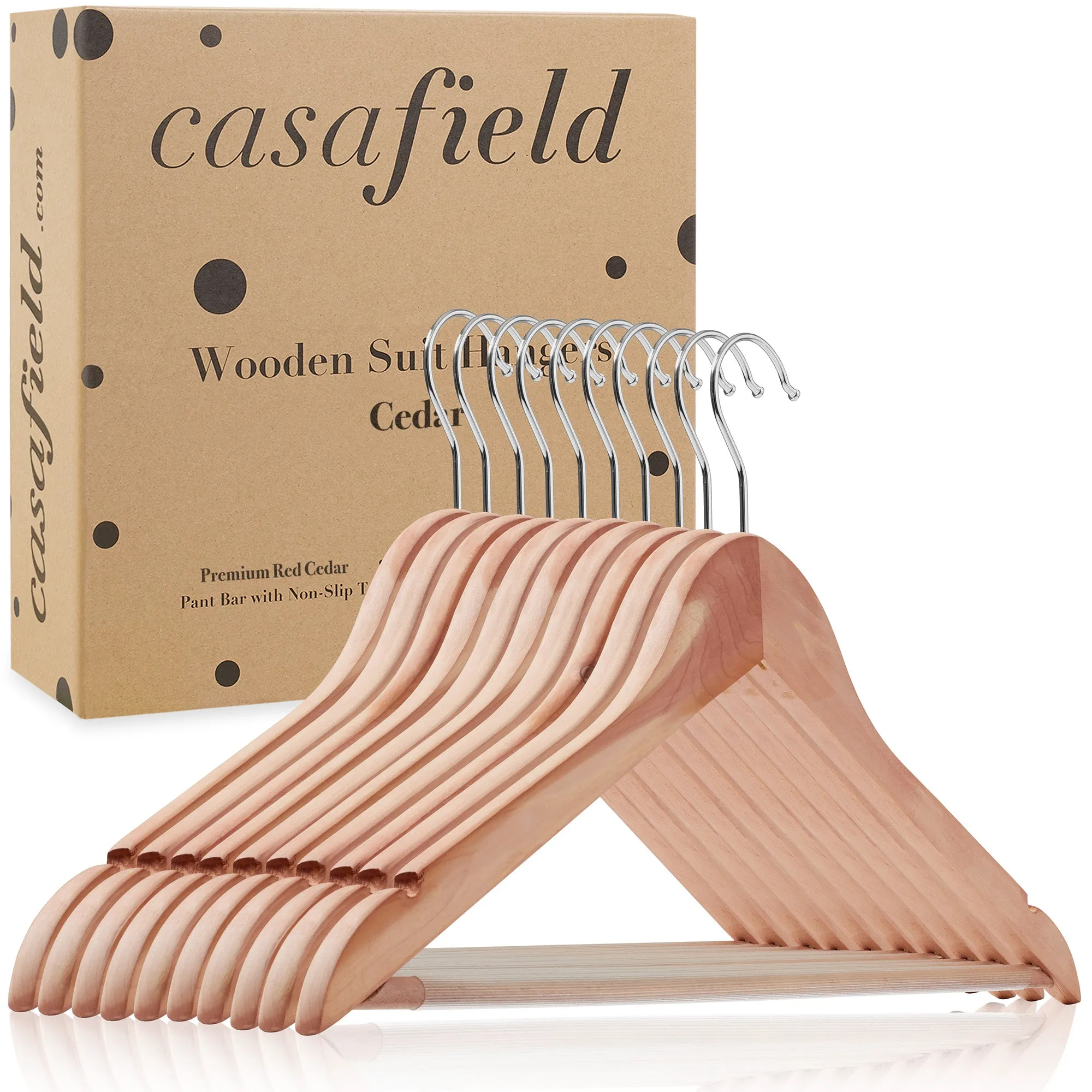 Red Cedar Wooden Suit Hangers