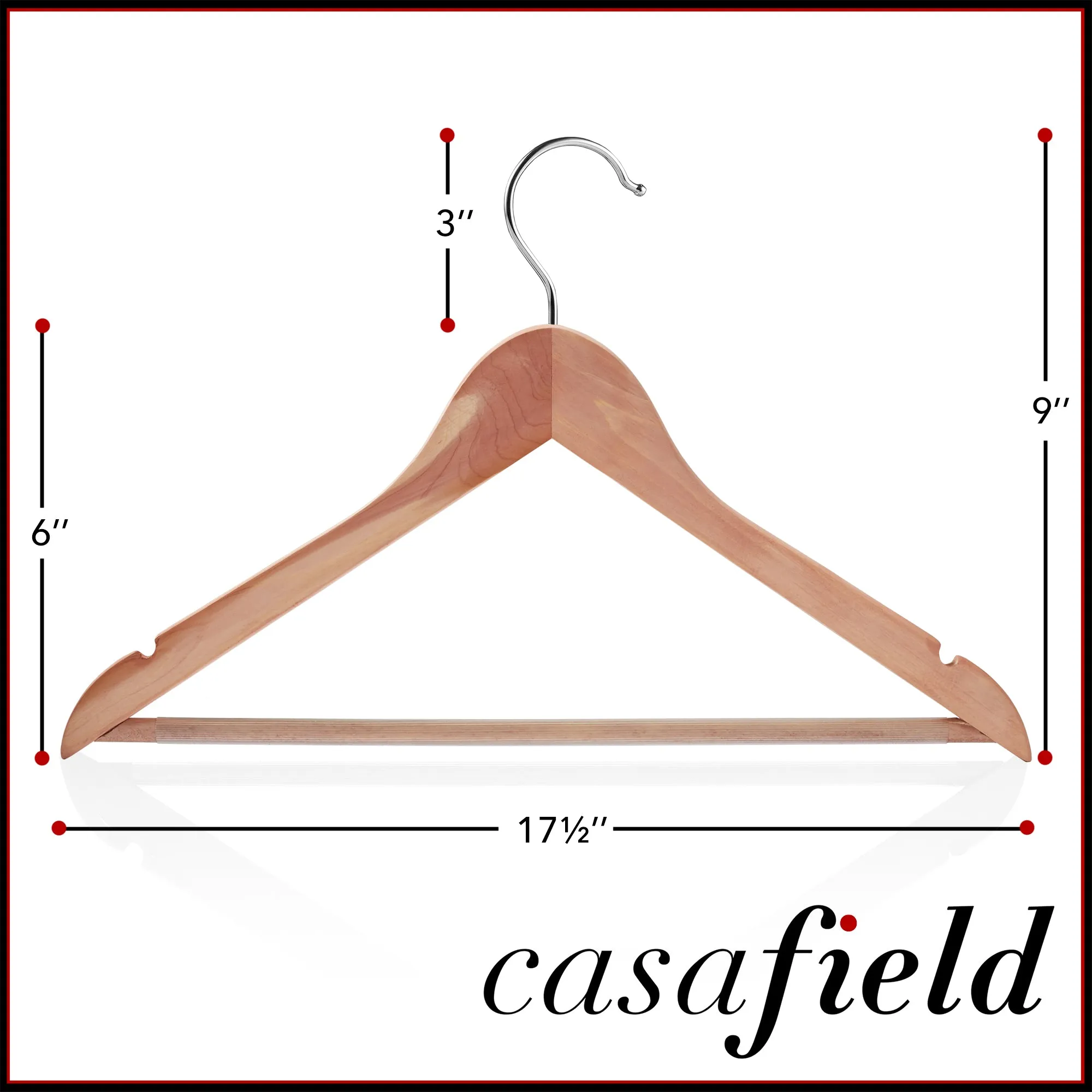 Red Cedar Wooden Suit Hangers