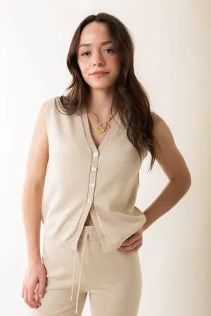 Sabrina Sweater Knit Vest Top