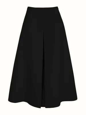 Sato skirt in black double crepe