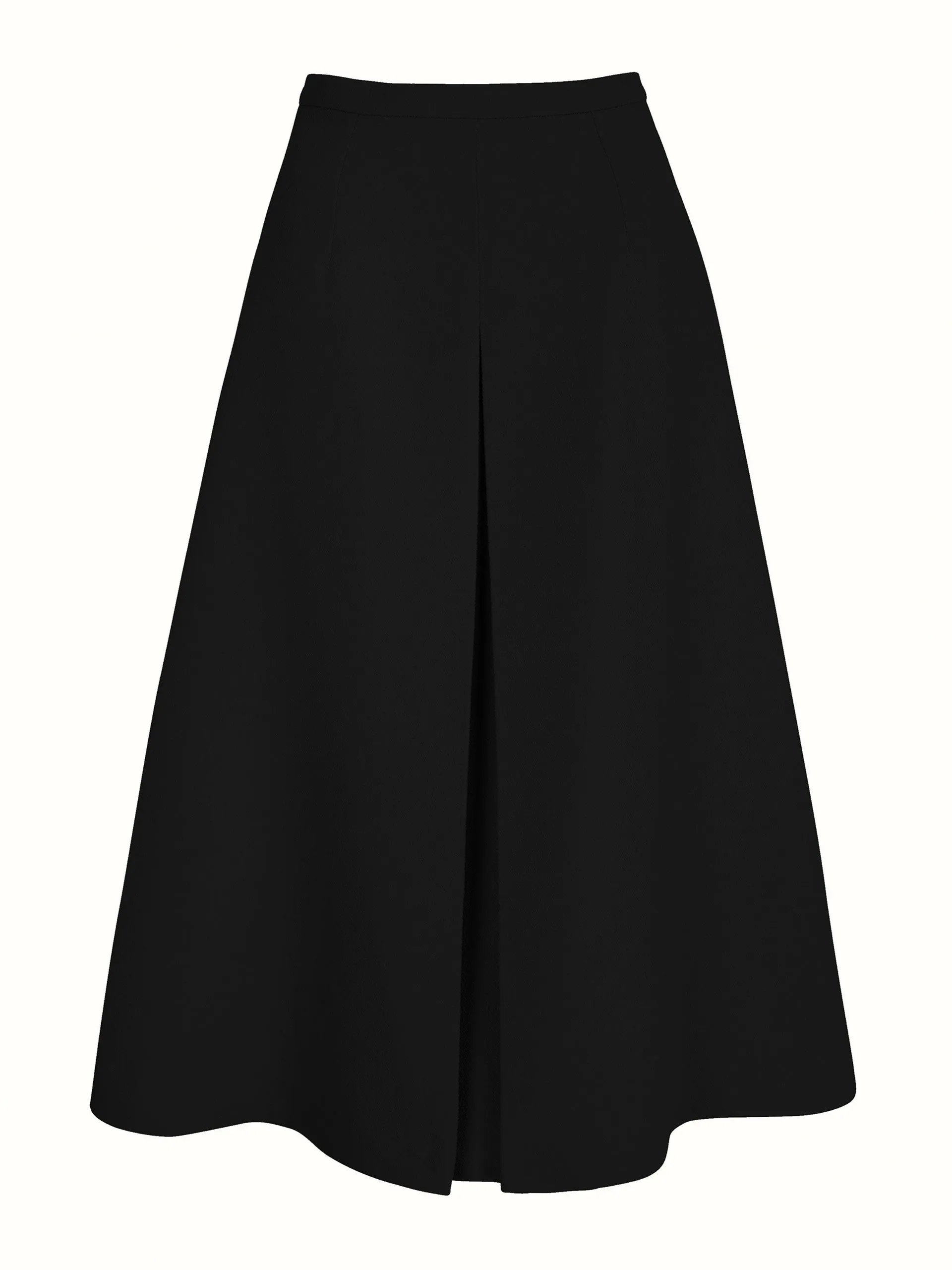 Sato skirt in black double crepe