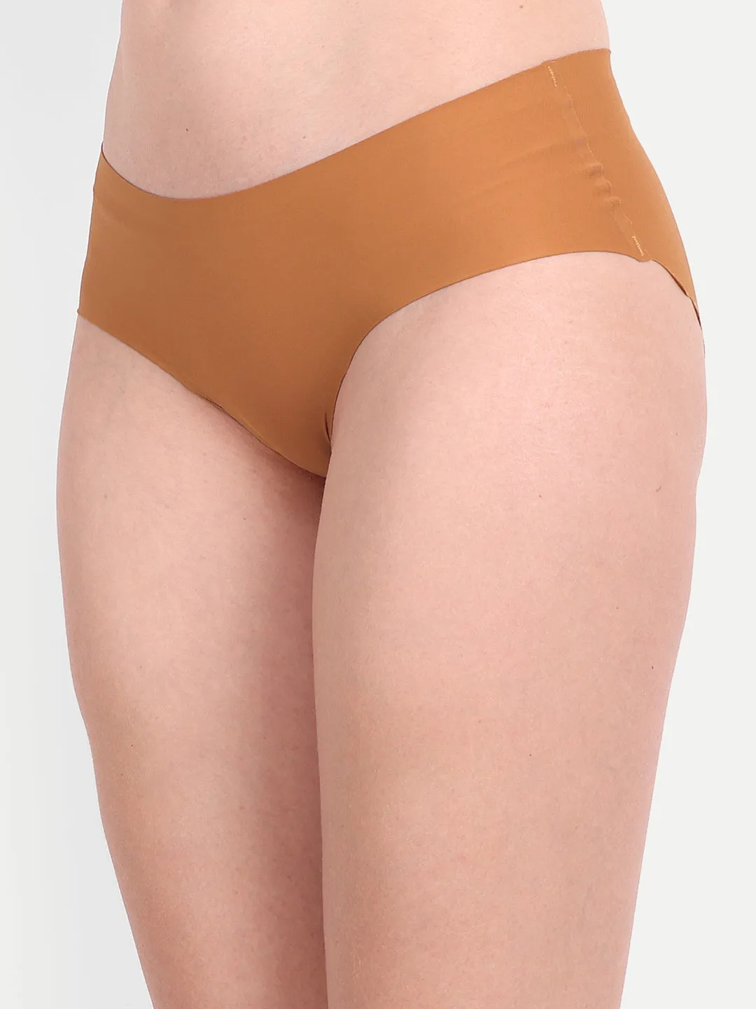 Seamless Panties Under Side Safety Period Pads, Orange