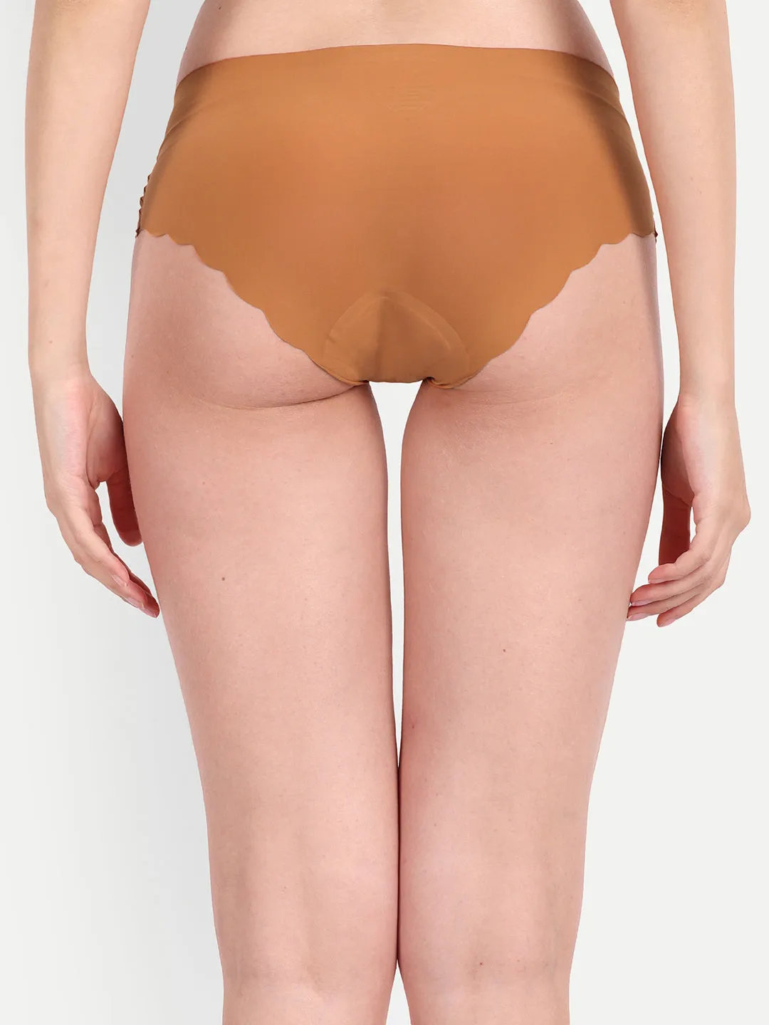 Seamless Panties Under Side Safety Period Pads, Orange