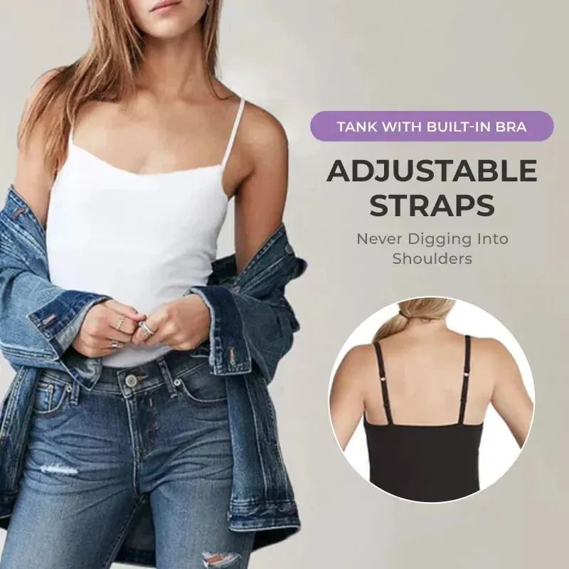 Sexy Sleeveless Tank Top with Built-In Bra – Stretchy Yoga & Casual Sports T-Shirt, No Steel Ring Corset Sling