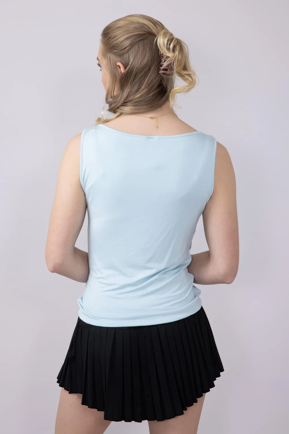 Simply Southern Double Layer Tank Top for Women in Artic Blue | PP-0125-TANK-DBLYR-ARCTIC