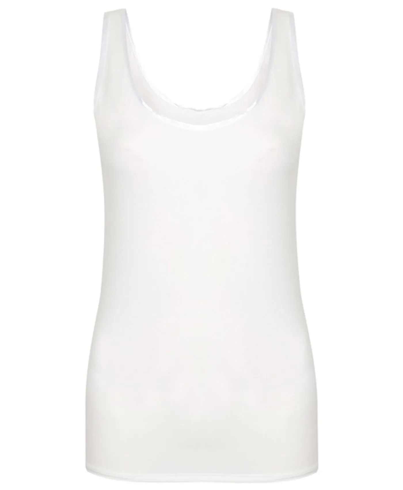 Slenderella 'Gaspe' Ladies Microfibre Tank Vest Top UK 10 - 20 (3 Colours)