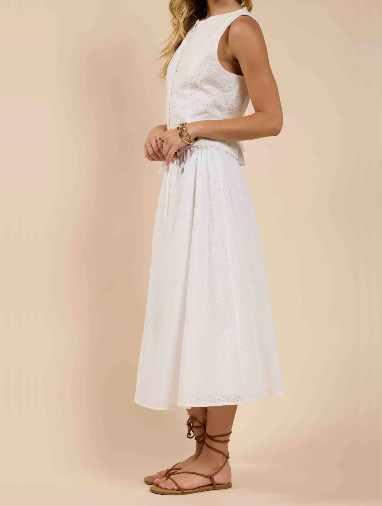 Sun Dream Eyelet Skirt
