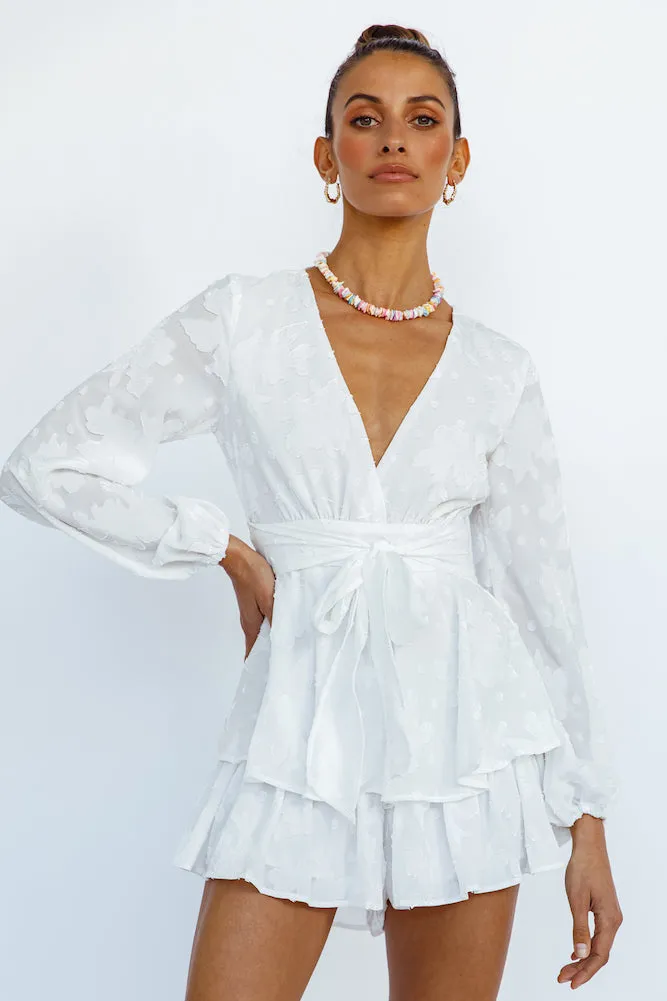 Sweeter Than Sugar Romper White