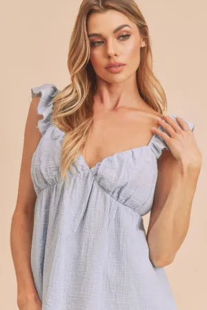 Sweetheart Neck Babydoll Top