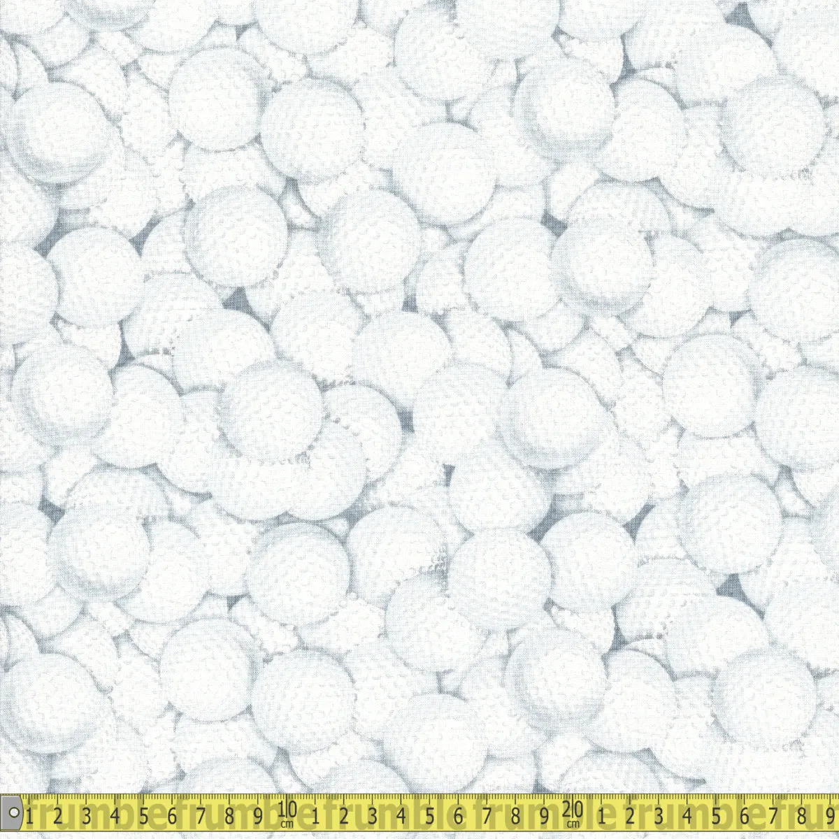 Timeless Treasures Fabric - Packed Golf Balls - White