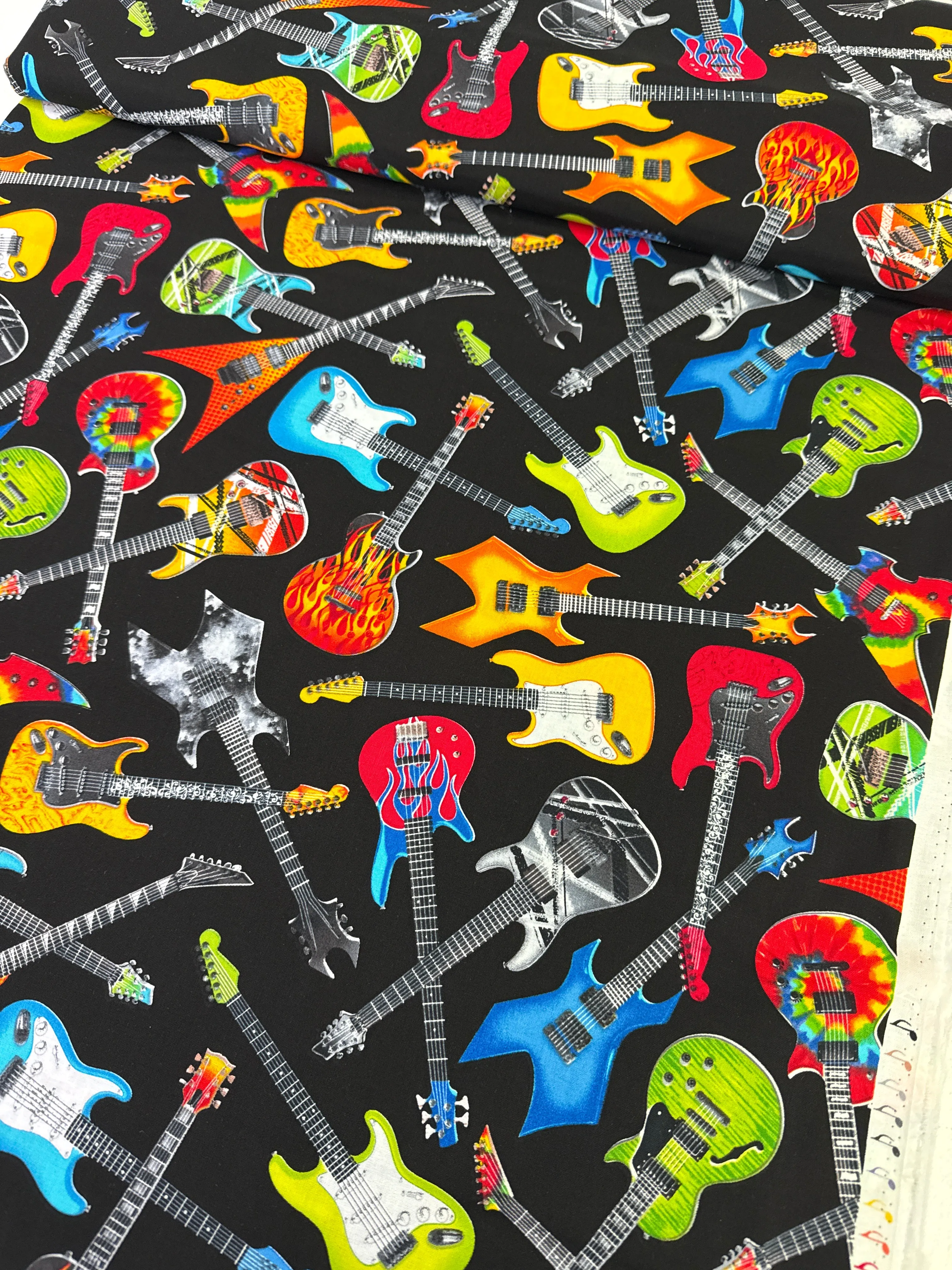 Tossed Electric Guitars Black