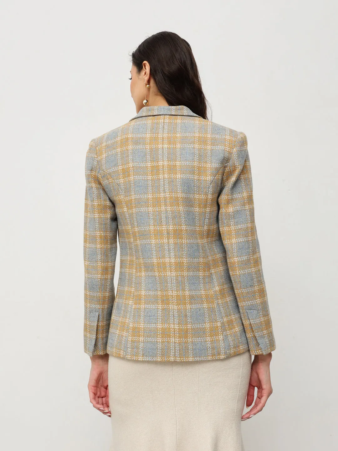 Vintage Plaid Blazer