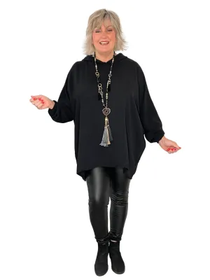 Warda Oversized Hooded Floaty Tunic Top